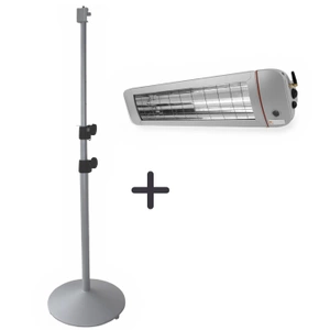 Mocny Promiennik Tarasowy ComfortSun Smart 2800W stojący ze Statywem, tytan