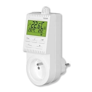 Programowalny Termostat gniazdkowy Elektrobock TS30 z licznikiem prądu