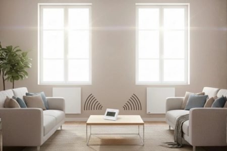 Termostat radiowy Grosmann GT-10X do sterowania wieloma grzejnikami na podczerwien Grosmann