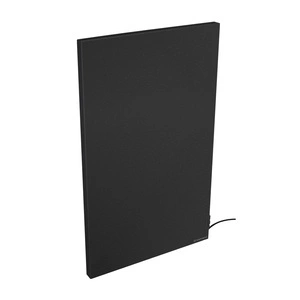 Czarny Pionowy Grzejnik Elektryczny Hybrydowy Grosmann Hybrid V 1000 W, czarny