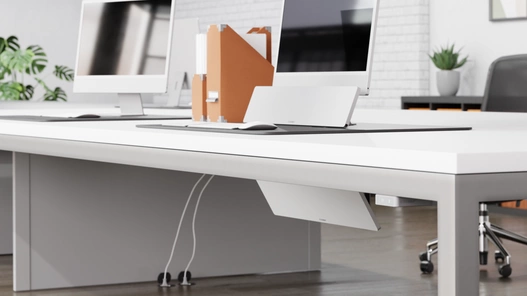 Stanowiskowe panele na podczerwień ETHERMA LAVA DESK ZONE białe