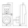 Termostat gniazdkowy Elektrobock TS20 programowalny