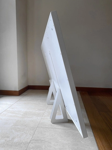 Metalowe nóżki Grosmann do paneli na podczerwień Infra ISP, białe L