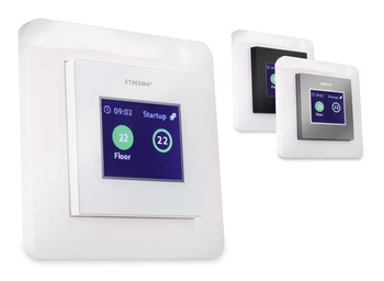 Termostat Regulator pokojowy eTouch ECO z dotykowym ekranem, k. biały