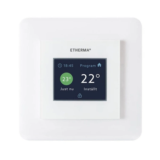 Termostat Regulator pokojowy eTouch ECO z dotykowym ekranem, k. biały