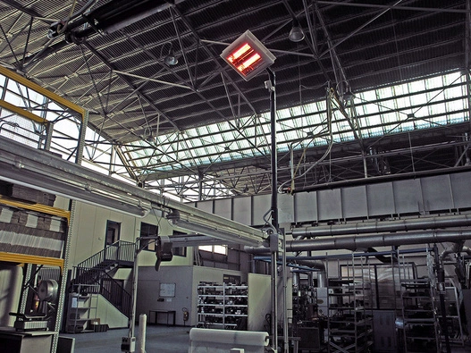 Promiennik elektryczny przemysłowy Helios High Power HPV3-60TX 6kW 400V hala magazyn