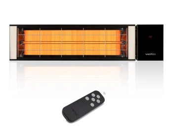 Promiennik ciepła elektryczny Nevada R2418 1700W z pilotem na 18m2, Czarny