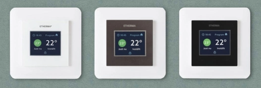 Termostat Regulator pokojowy eTouch ECO z dotykowym ekranem, k. antracyt