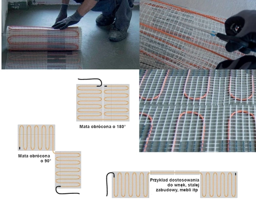 Mata grzewcza pod płytki ETHERMA eFLOOR-PRO-80-200 PFAS free 1m2 80W/m2 80W 230V