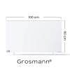 Grzejnik Elektryczny Hybrydowy Grosmann Hybrid RX 1000 W z inteligentnym pilotem