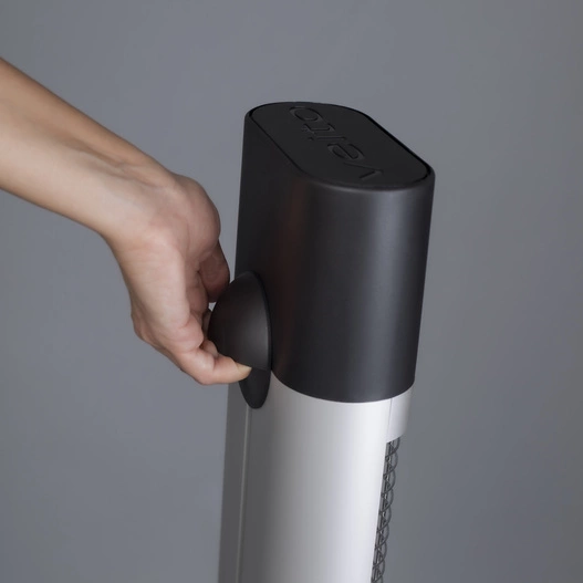 Promiennik podczerwieni przenośny Veito CH1200 RT z pilotem, biały