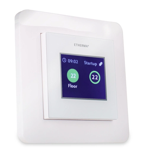 Termostat Regulator pokojowy eTouch ECO z dotykowym ekranem, k. biały