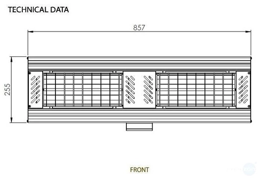 Promiennik podczerwieni Tansun Apollo A1J30 3000W
