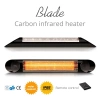 Zestaw Promiennik podczerwieni tarasowy Veito Blade 2000W czarny + statyw