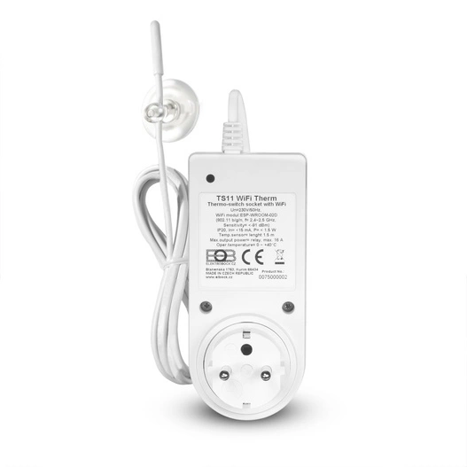 Termostat gniazdkowy Elektrobock TS11 WiFi Therm