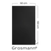 Czarny Pionowy Grzejnik Elektryczny Hybrydowy Grosmann Hybrid V 1000 W, czarny