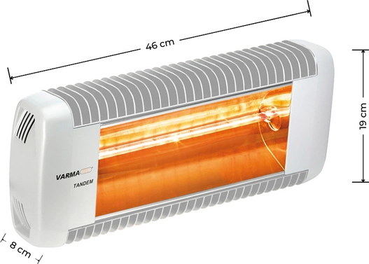 Promiennik podczerwieni VARMA Tandem RADIO 2000W IPX5 biały