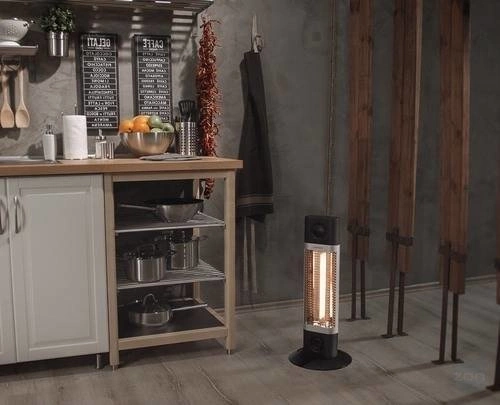 Promiennik podczerwieni przenośny Veito CH1200 RT z pilotem, czarny