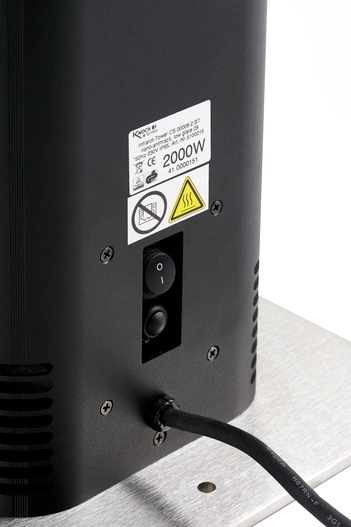 Promiennik Grosmann Infra Tower 2000 W, antracyt White Glare