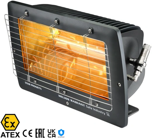 Promiennik podczerwieni Helios Radiant Safe Industry EHSAFE IP66 ATEX