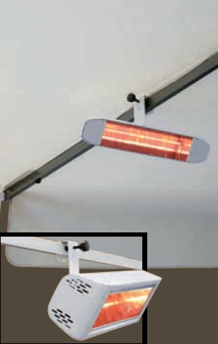 Uchwyt markizowy do promienników Heliosa oraz Varma 15cm biały