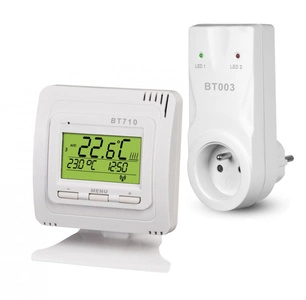 Bezprzewodowy Termostat Elektrobock BT710 z gniazdkowym odbiornikiem BT003
