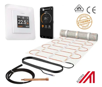 Zestaw mata grzewcza Etherma DS 9 m2 160W/m2  z termostatem eTouch Pro WiFi, białym