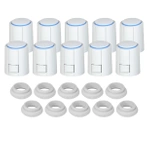 10x Siłownik termoelektryczny do ogrzewania podłogowego Mohlenhoff Alpha 5 (NC) 24V z adapterem