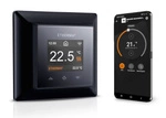 Termostat WiFi eTouch PRO Design z dotykowym ekranem, czarny