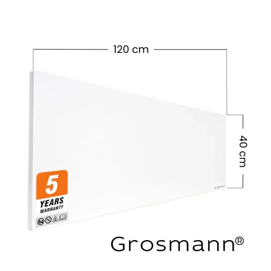 Panel na Podczerwień Grosmann Infra ISP 550 W z termostatem GT40 do 11-15 m2