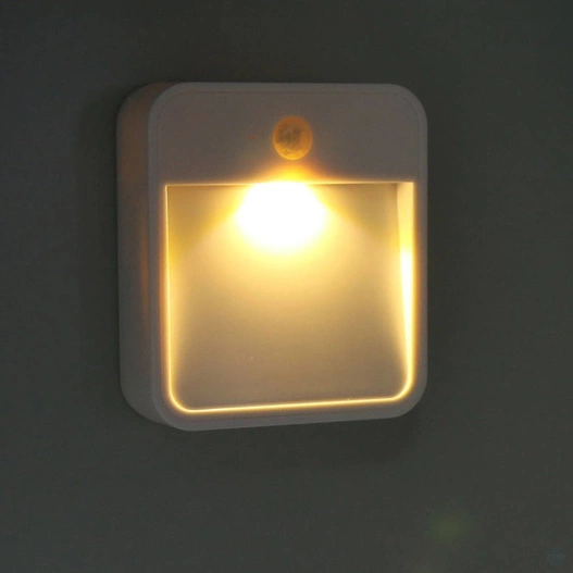 Nocna lampka LED MB720A 2 szt. Amber bezprzewodowa z czujnikiem ruchu i światła