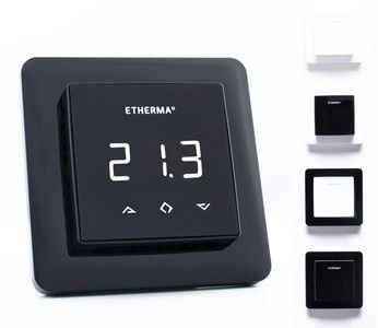 Termostat Regulator pokojowy ETHERMA eTouch Basic z dotykowym ekranem, czarny