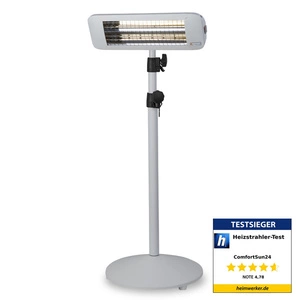 Mocny Promiennik Tarasowy ComfortSun Smart 2800W stojący ze Statywem, biały