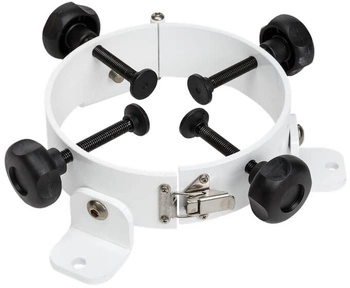 Uchwyt parasolowy TRIS do montażu trzech promienników Heliosa biały