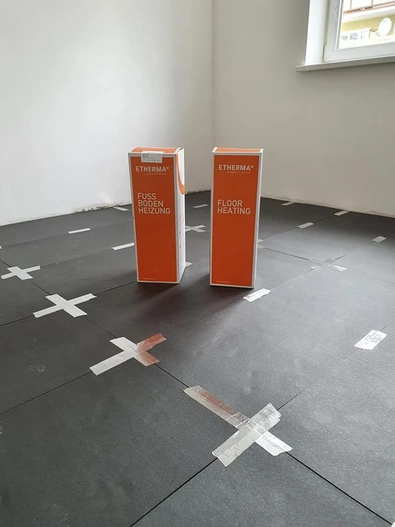 Zestaw mata grzewcza pod panele Etherma LT 7 m2 120W/m2 z termostatem eTouch Pro WiFi, białym