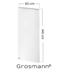 Grzejnik Elektryczny Hybrydowy Grosmann Hybrid RX V 1400 W pionowy z inteligentnym pilotem