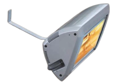 Przedłużony uchwyt ścienny do promienników Heliosa biały