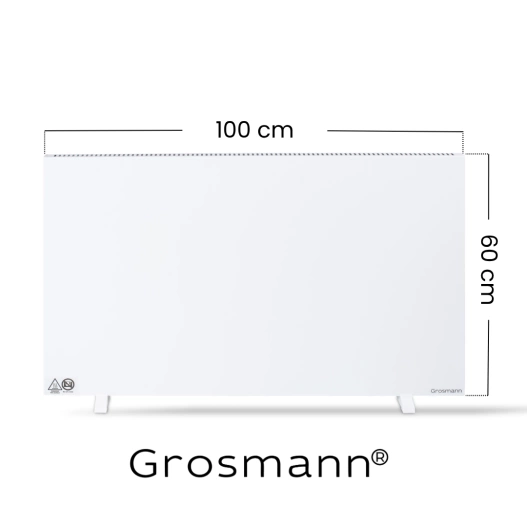 Grzejnik Elektryczny Hybrydowy Grosmann Hybrid RX 1000 W z inteligentnym pilotem