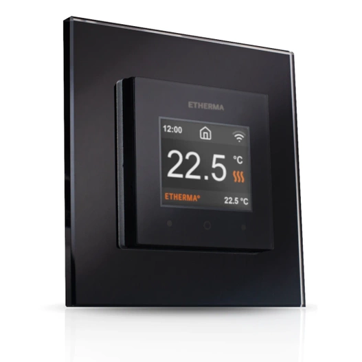 Termostat WiFi ETHERMA eTouch PRO GIRA Design z dotykowym ekranem czarny