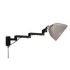 Wysuwany uchwyt ścienny pantograf do promienników Heliosa czarny 