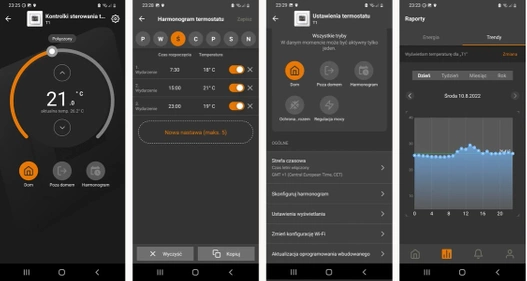 Termostat WiFi ETHERMA eTouch PRO GIRA Design z dotykowym ekranem czarny