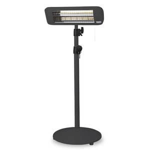 Wolnostojący promiennik podczerwieni ComfortSun 2000W  Smart Low Glare ze statywem, czarny